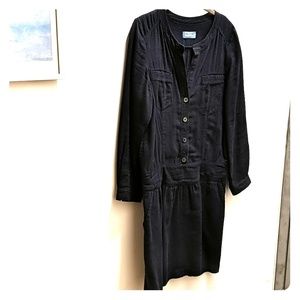 Zadig & Voltaire Button Down Navy Dress